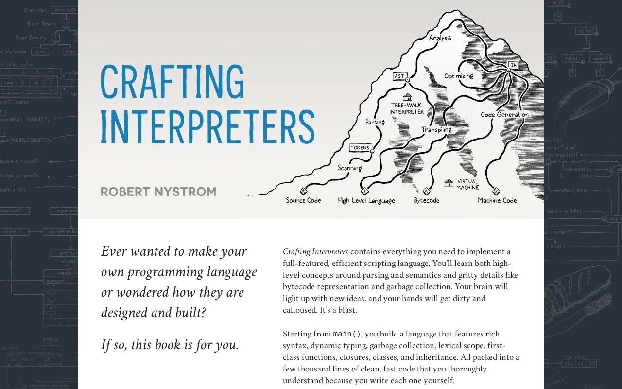 CraftingInterpreters homepage screenshot
