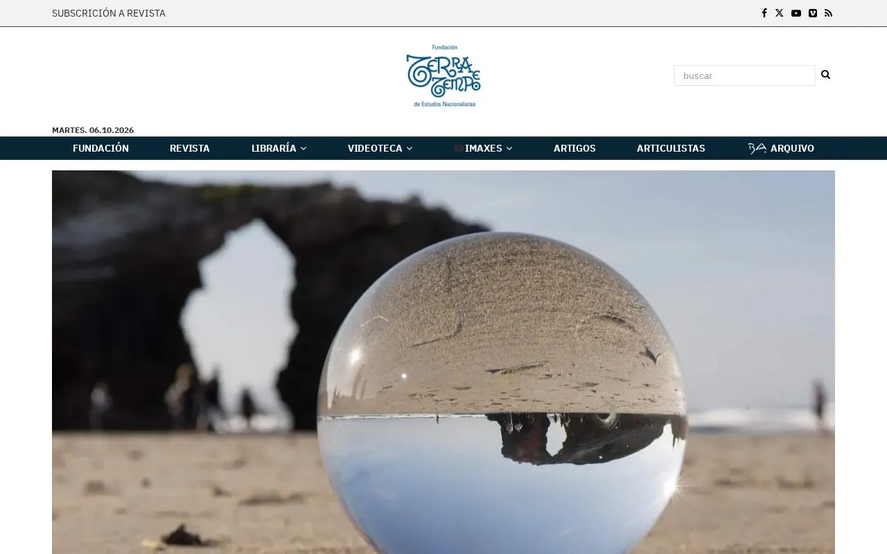 Terra e Tempo homepage screenshot