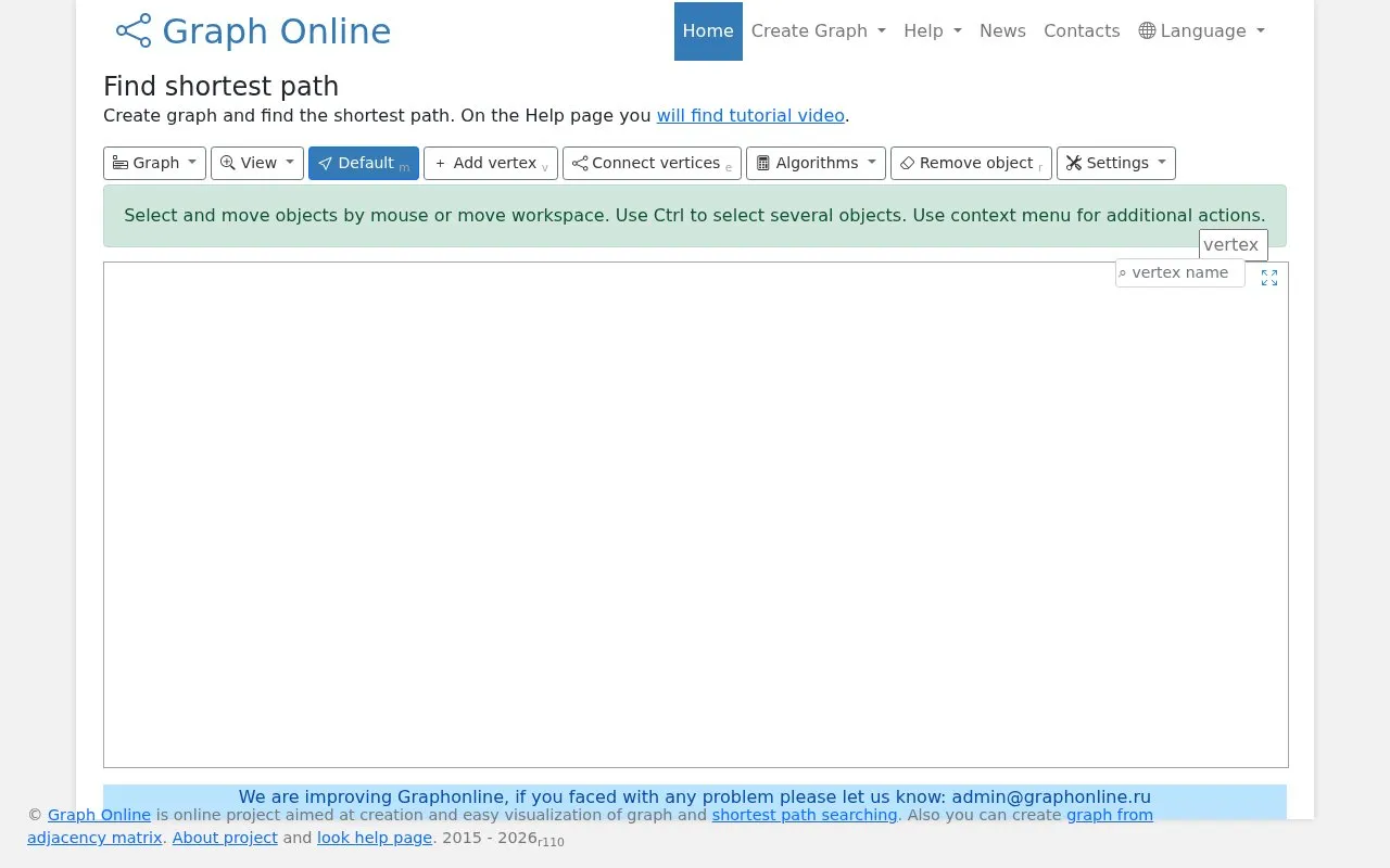 Graphonline homepage screenshot