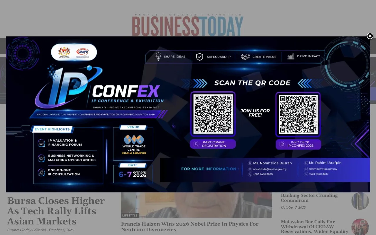 BusinessToday homepage screenshot