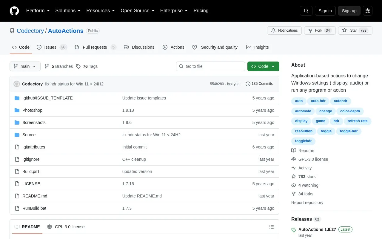 AutoActions homepage screenshot
