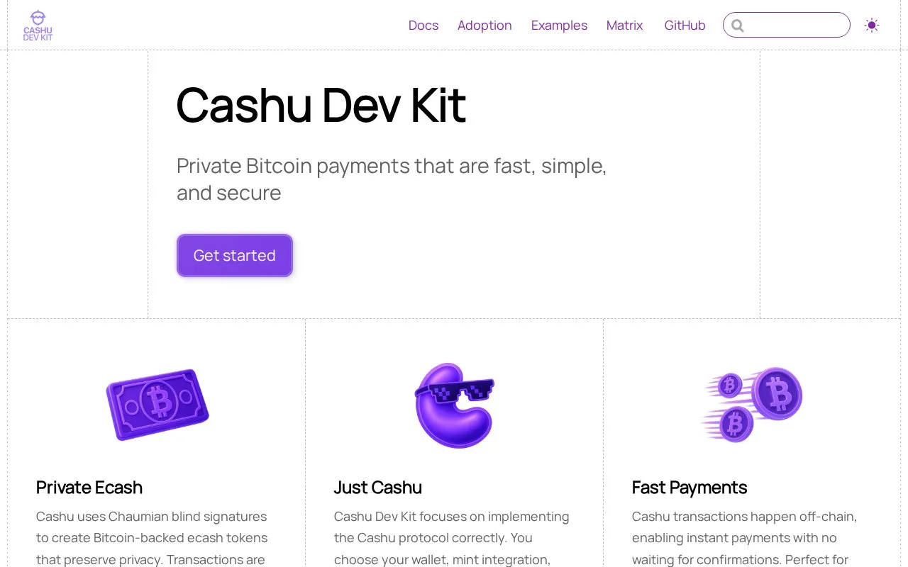 CDK homepage screenshot