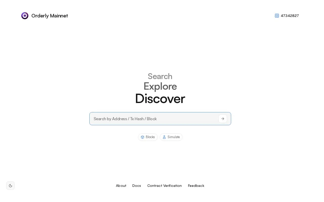 Orderly Mainnet — orderlyscout homepage screenshot