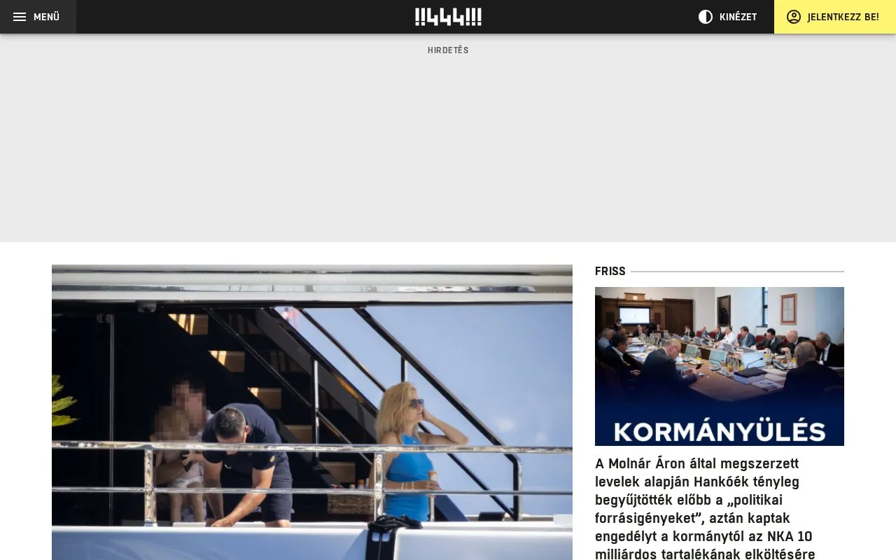 444 homepage screenshot