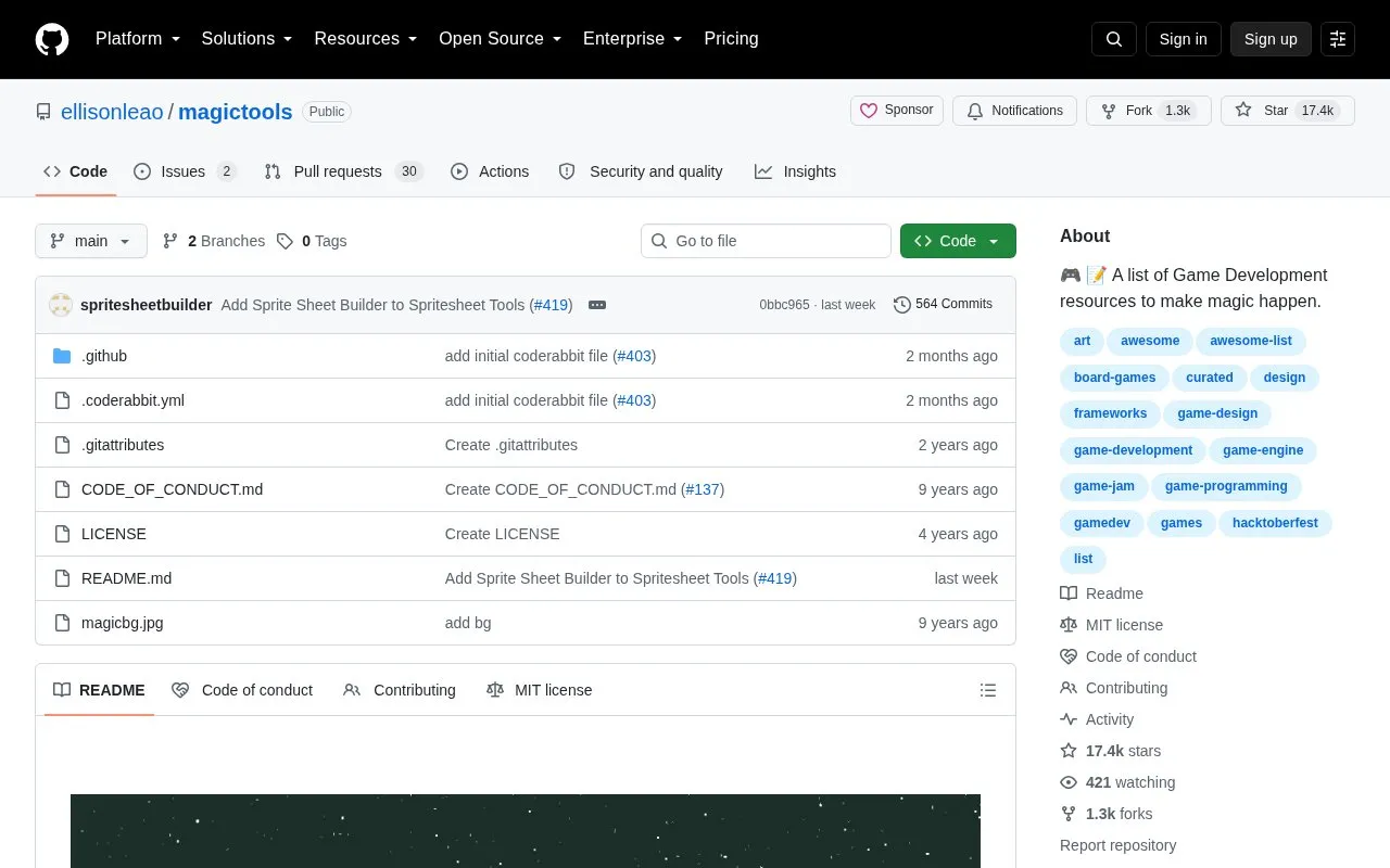 MagicTools homepage screenshot