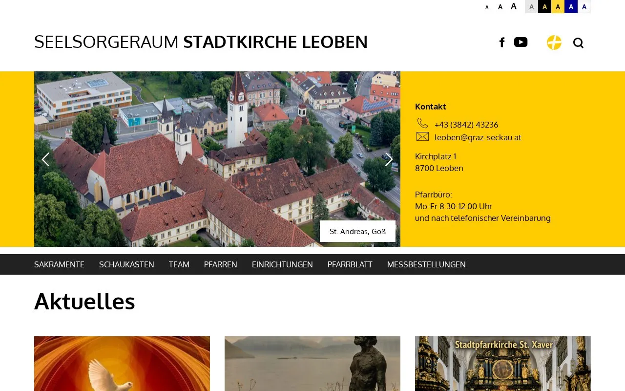 Brücke homepage screenshot