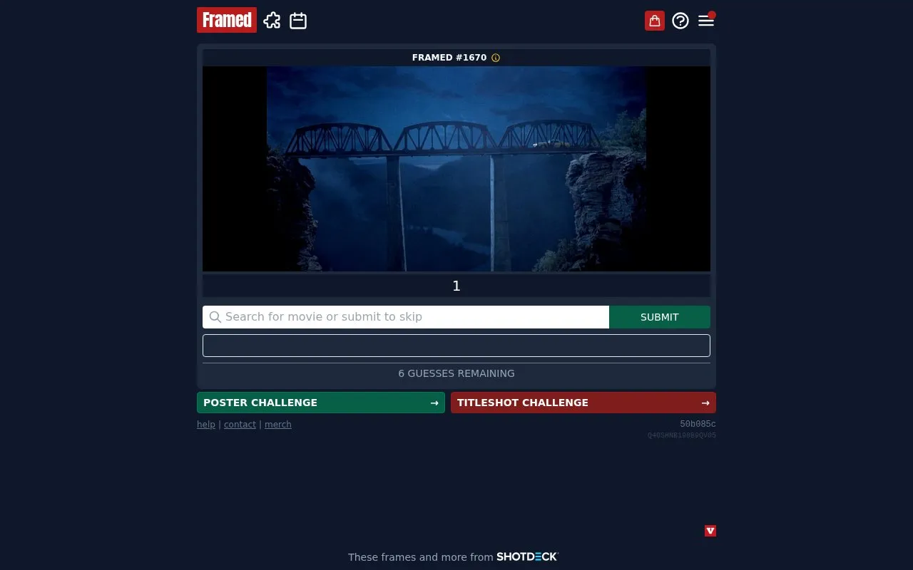 Framed homepage screenshot
