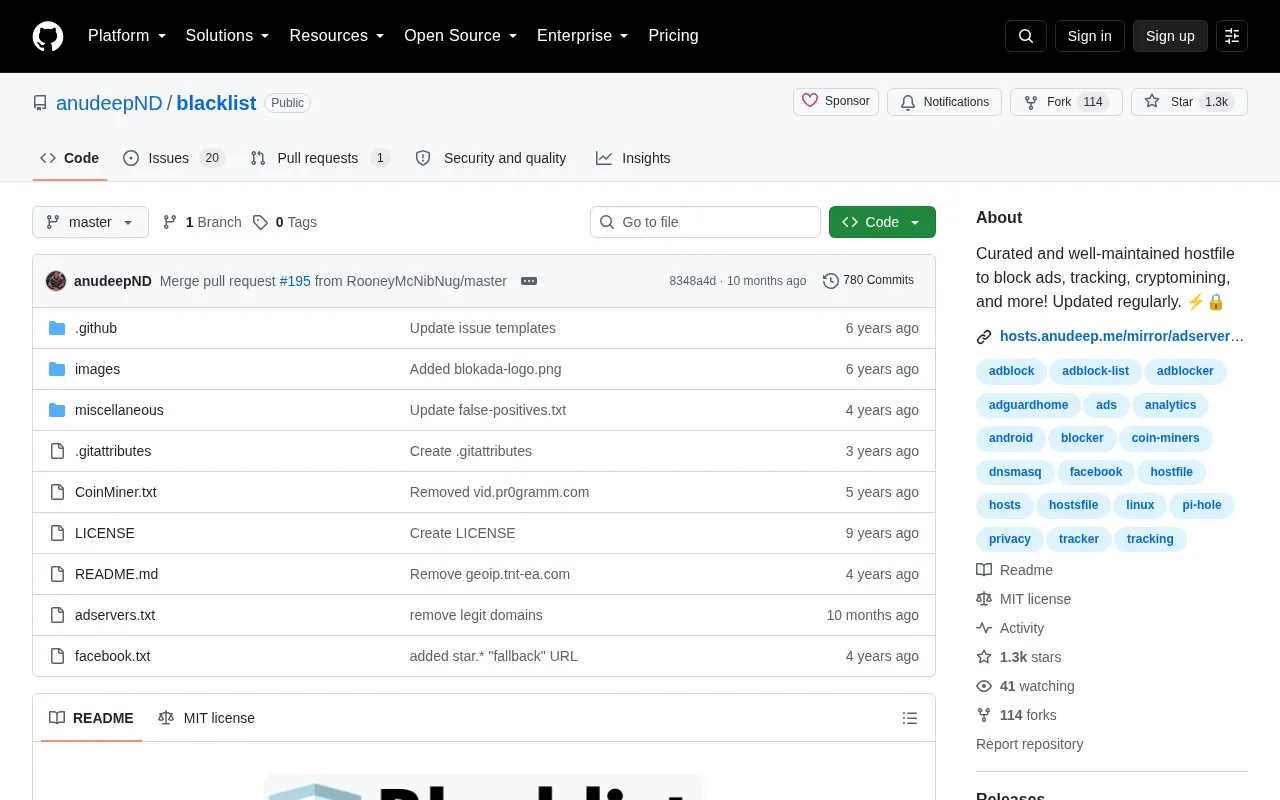 Whitelist Note homepage screenshot