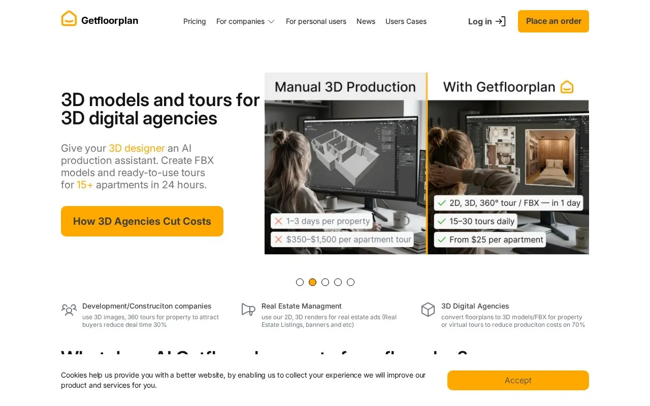 Getfloorplan homepage screenshot