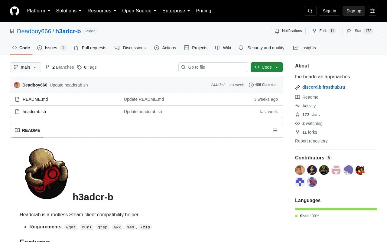 Auto Install / Update homepage screenshot