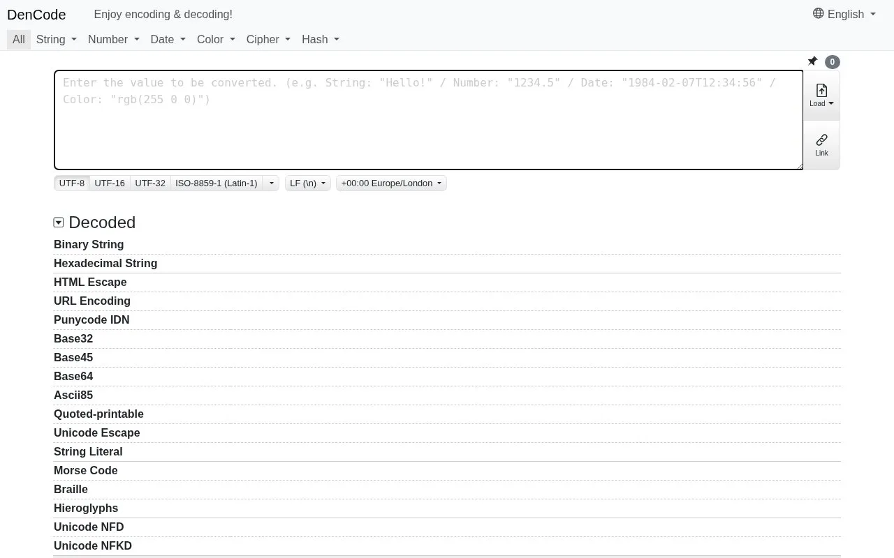 DenCode homepage screenshot