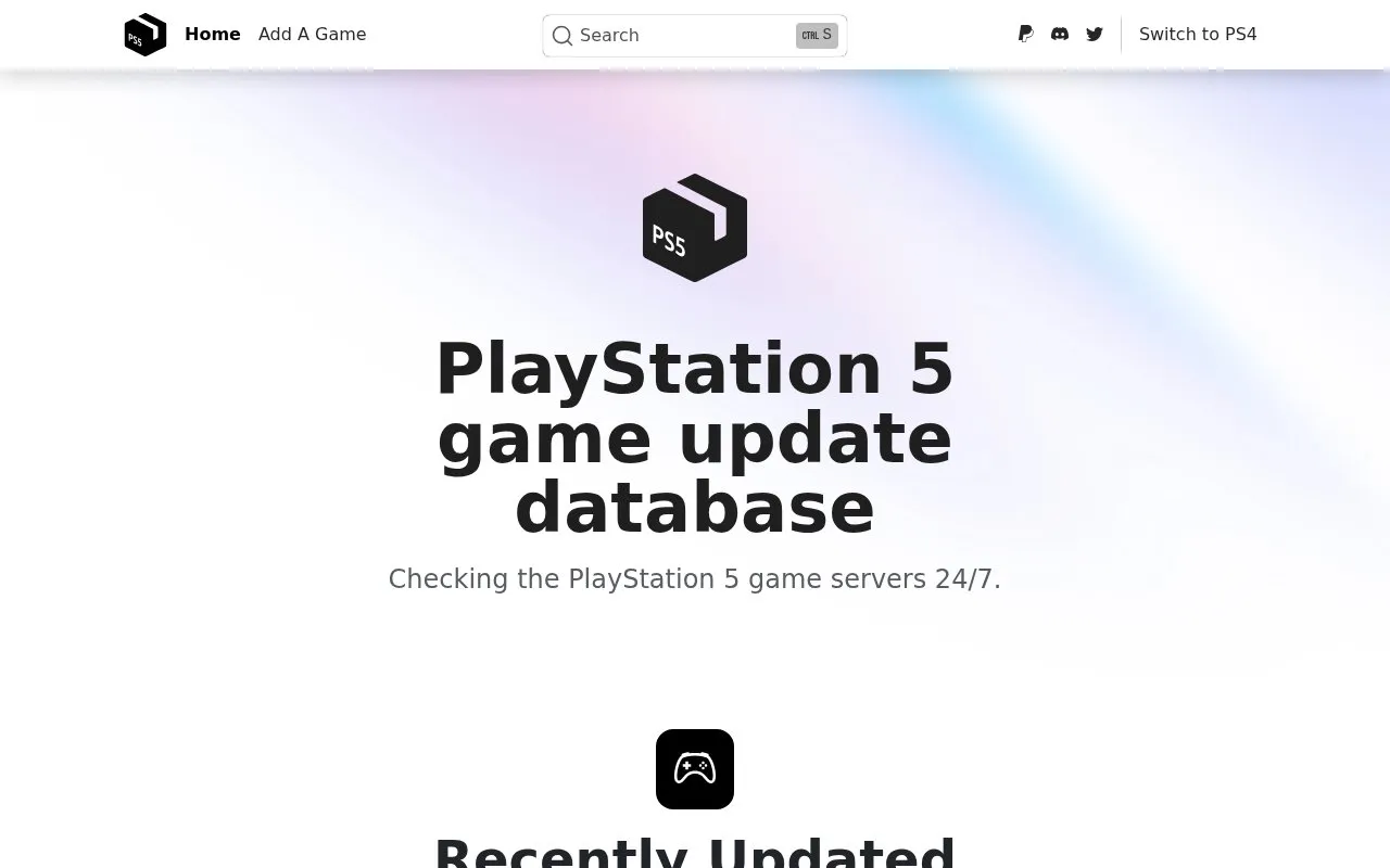 ProsperoPatches homepage screenshot
