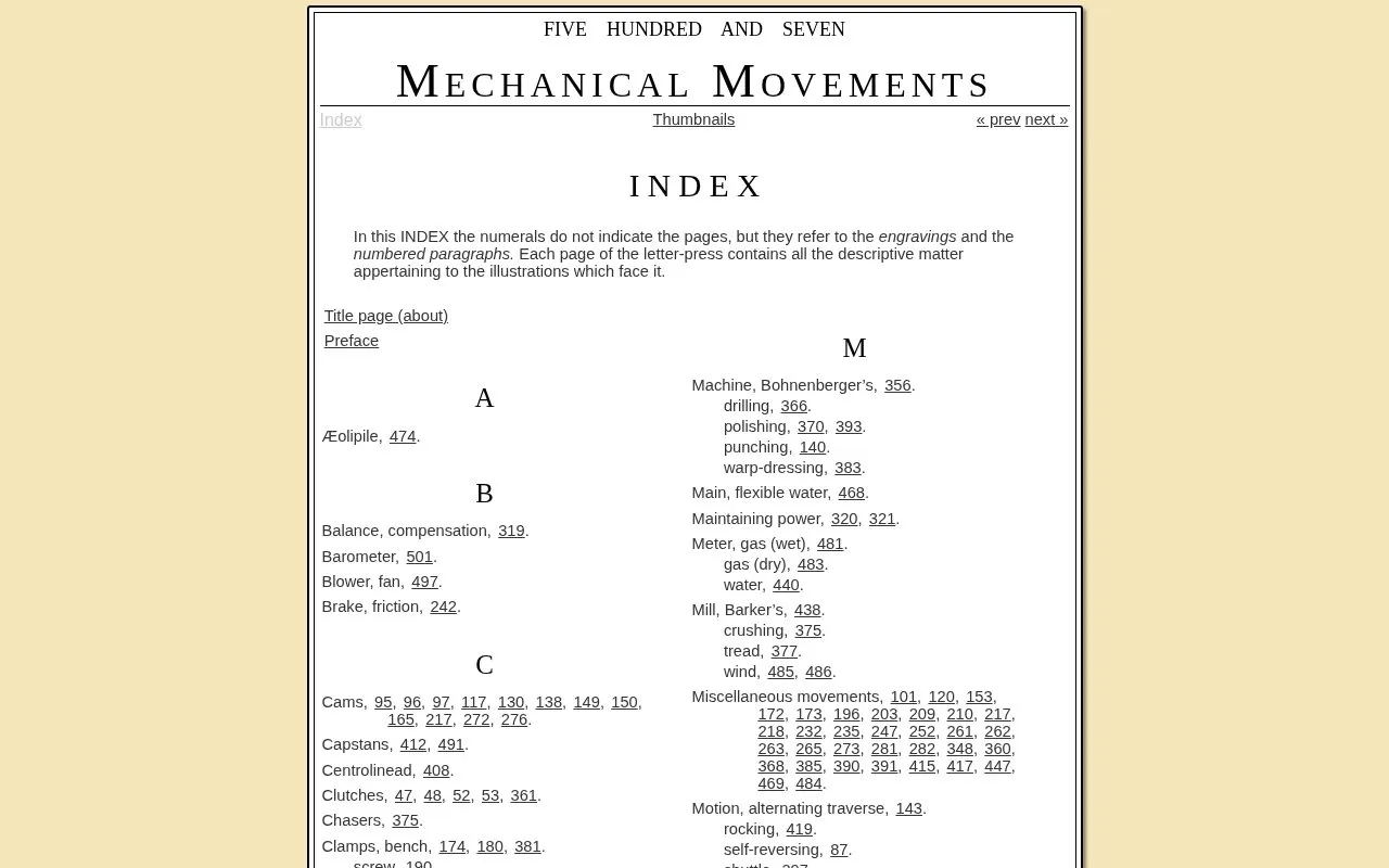 507 Movements homepage screenshot