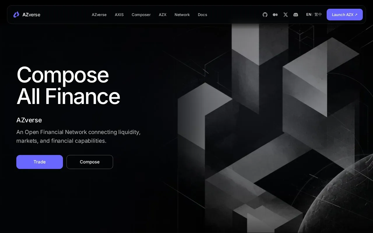 AZverse homepage screenshot