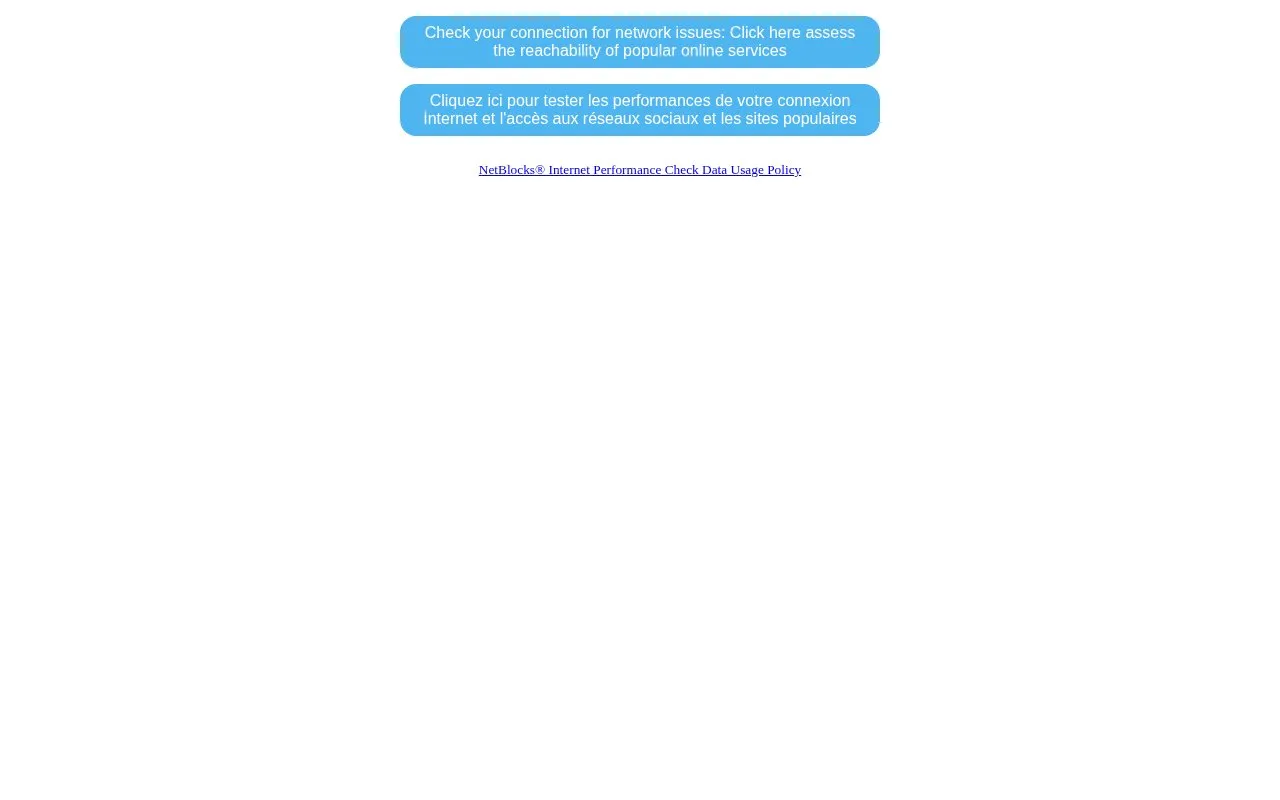 NetBlocks homepage screenshot