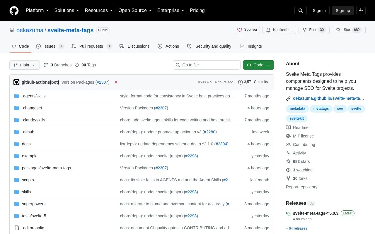 svelte-meta-tags homepage screenshot