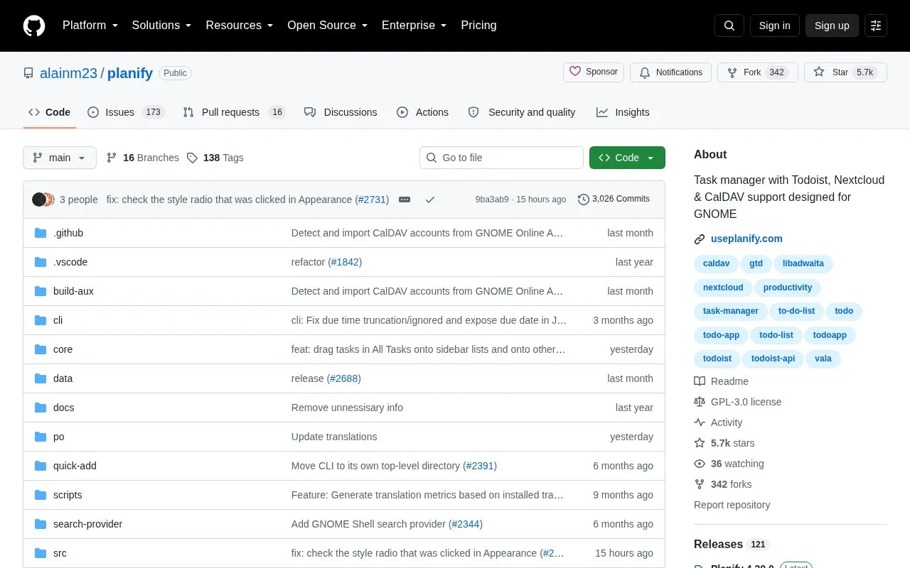 Planify homepage screenshot