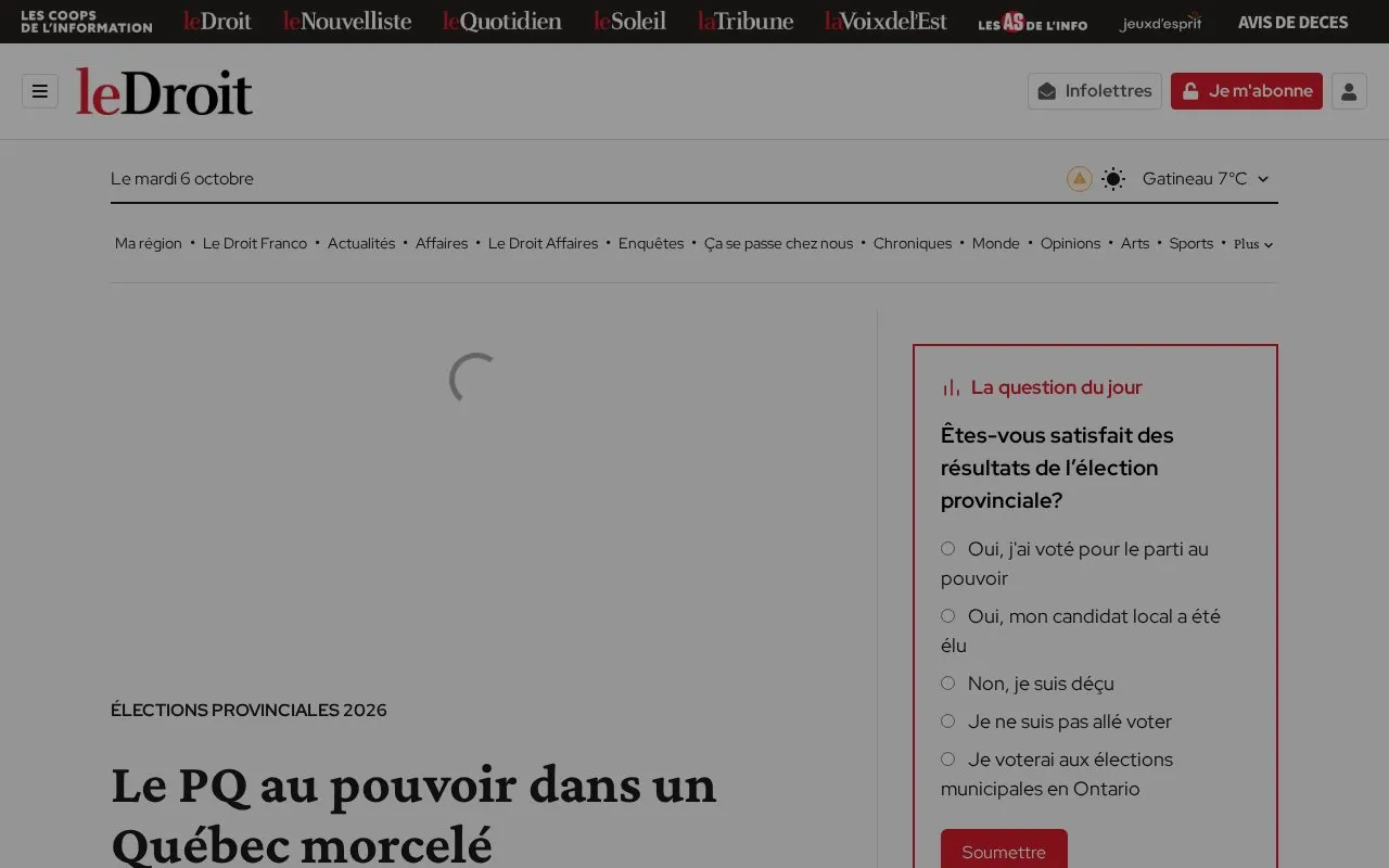 le-droit homepage screenshot