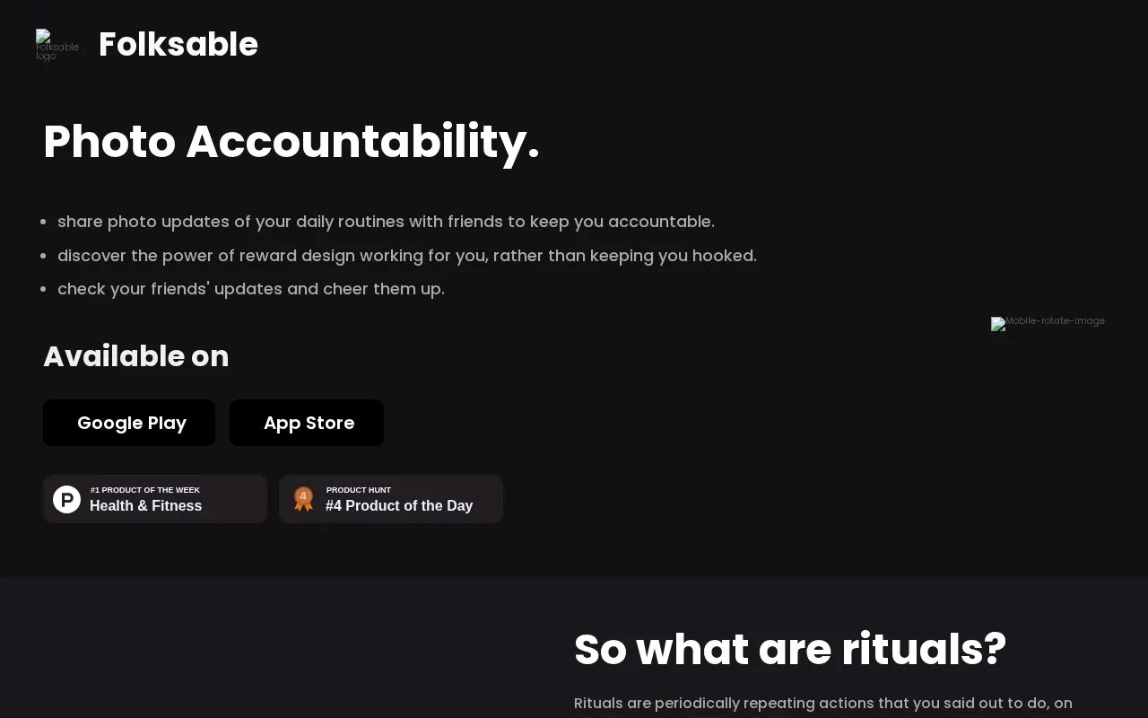 Folksable homepage screenshot