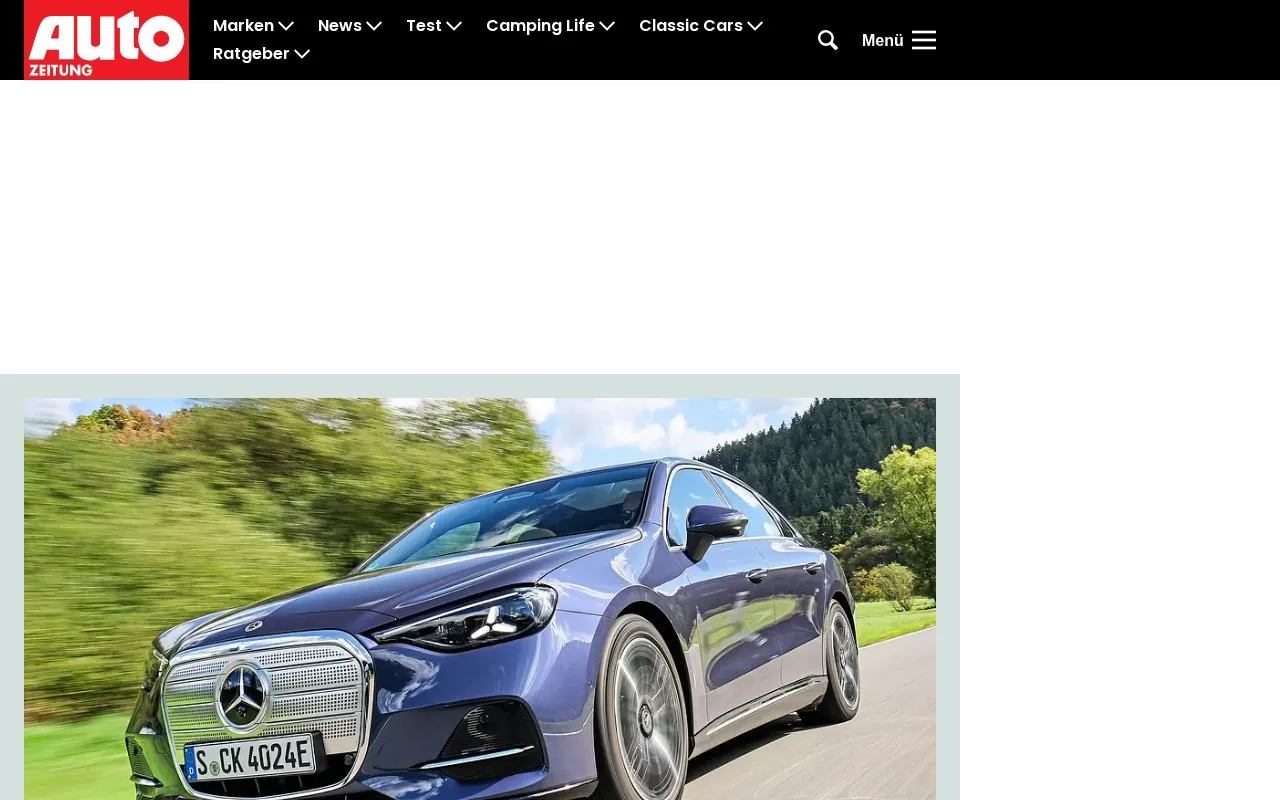 AUTO ZEITUNG homepage screenshot