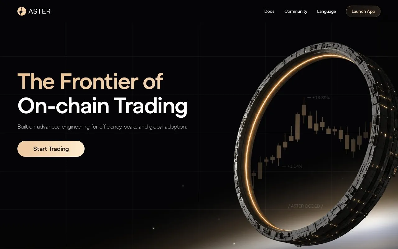 Aster Bridge homepage screenshot