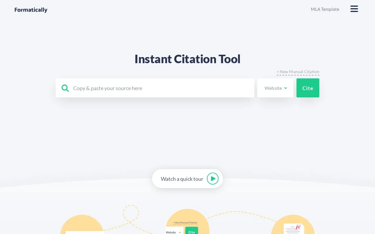 formatically homepage screenshot