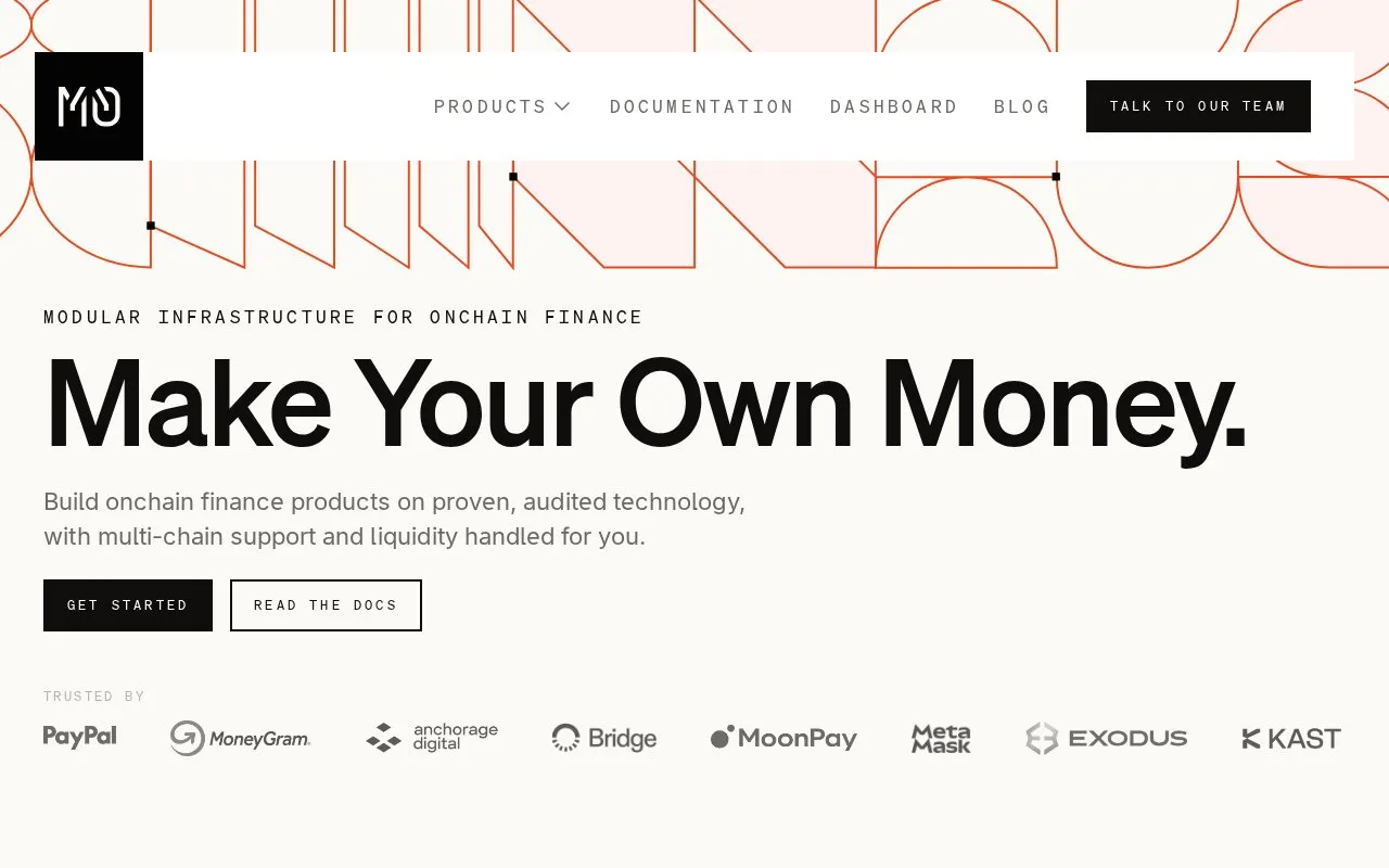 M0 homepage screenshot