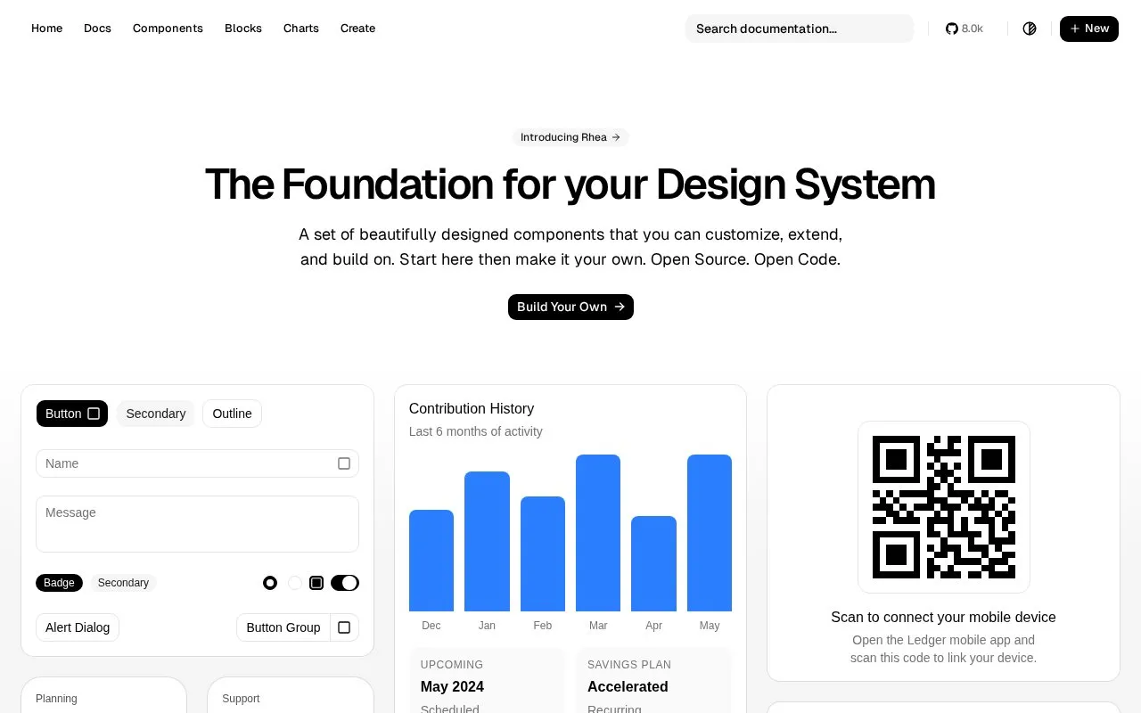 shadcn-svelte homepage screenshot