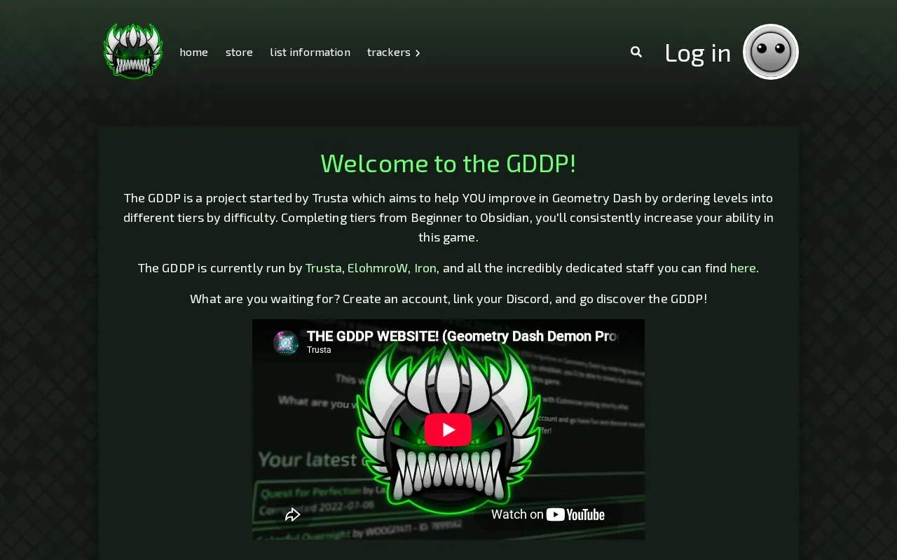 GDDP homepage screenshot