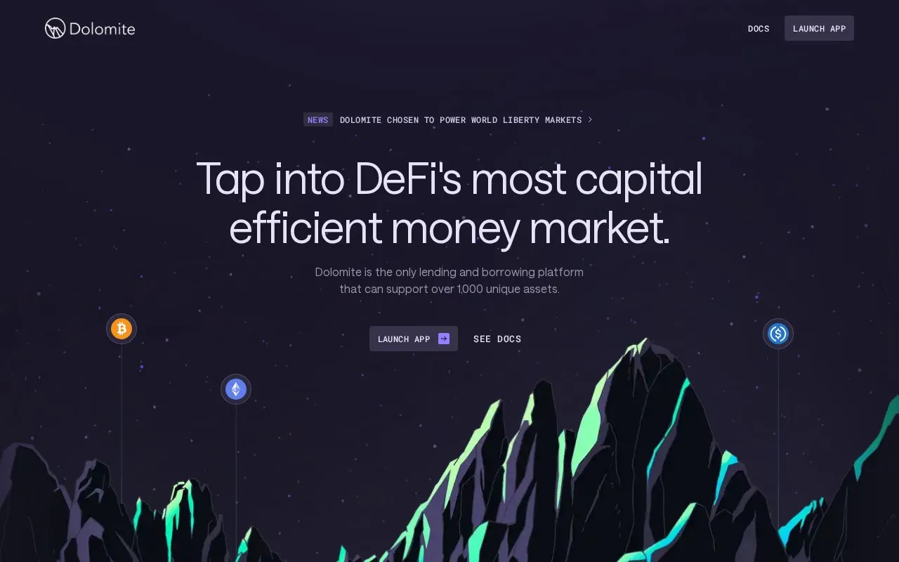 Dolomite homepage screenshot