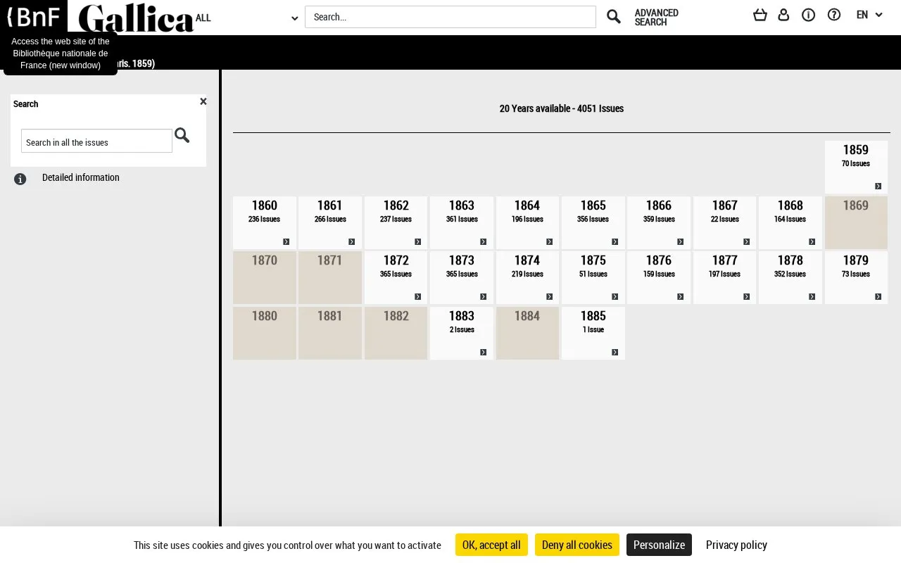 Gazette des étrangers homepage screenshot