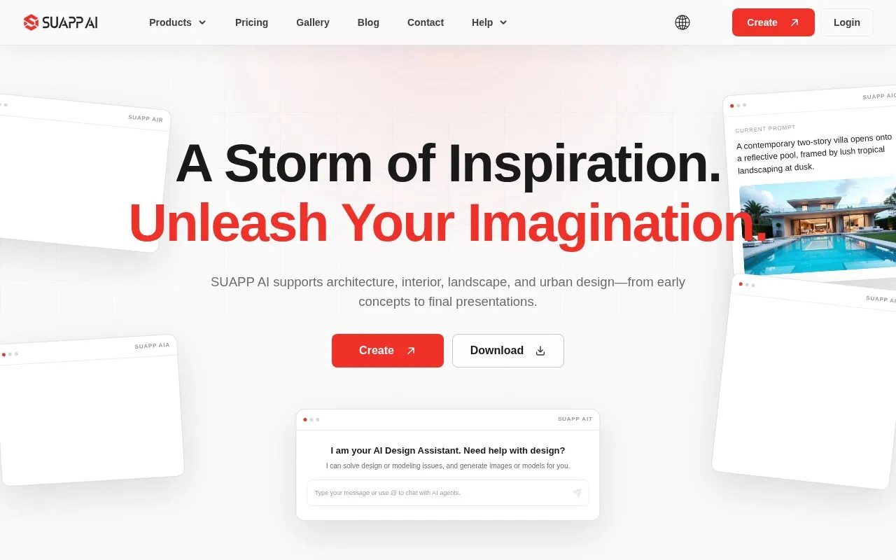 SUAPP AI homepage screenshot