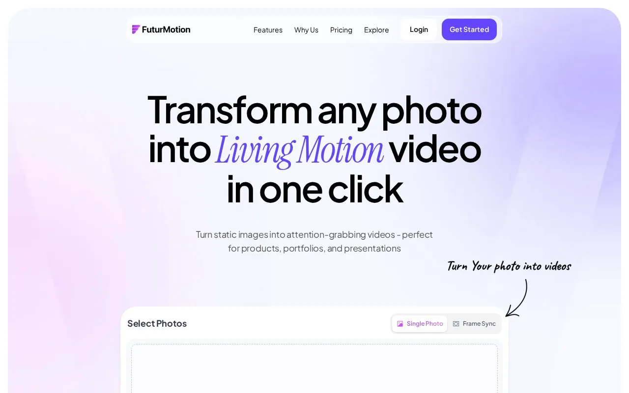 FuturMotion homepage screenshot
