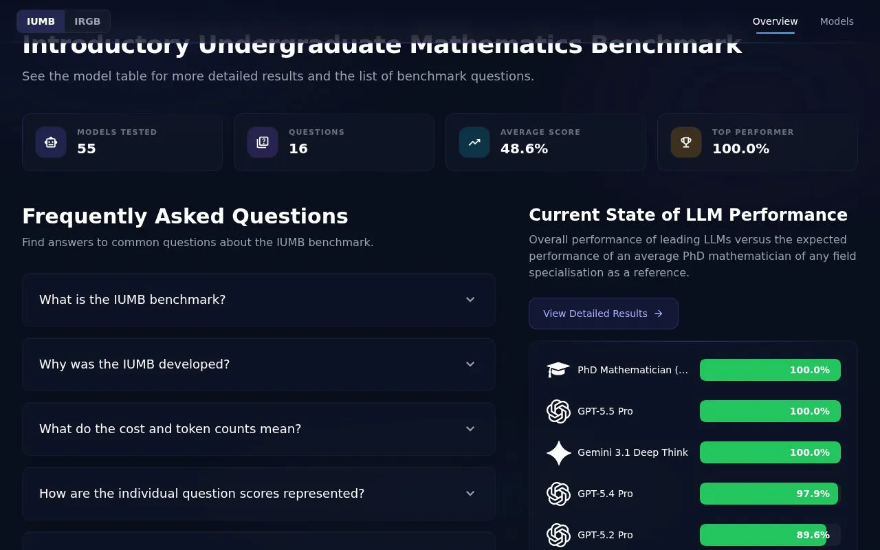 IUMB homepage screenshot