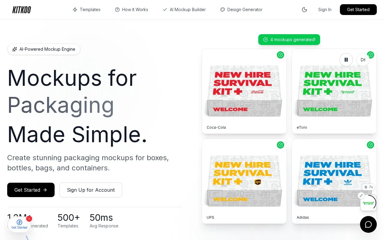 Kitkoo homepage screenshot