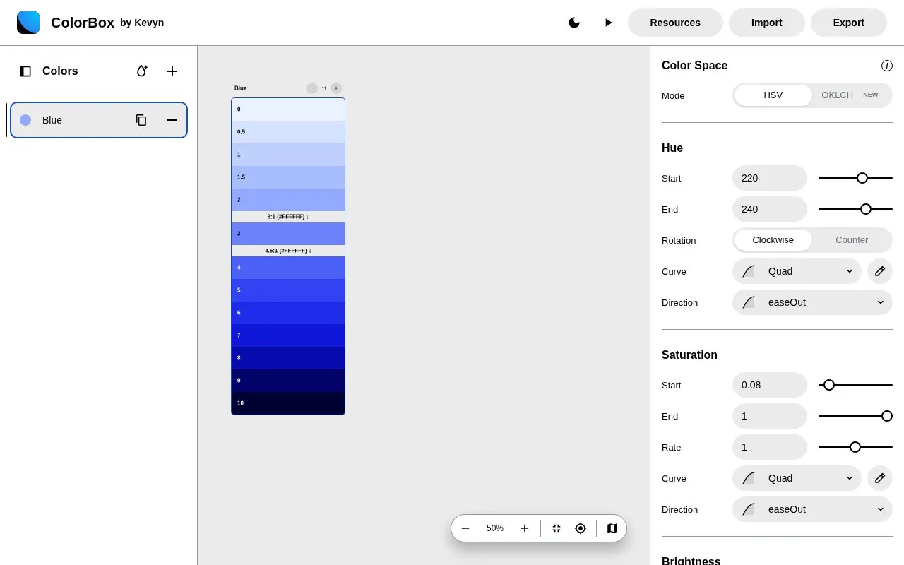 ColorBox homepage screenshot