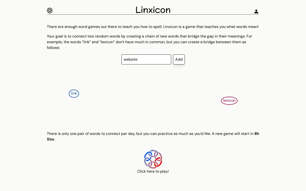 Linxicon homepage screenshot