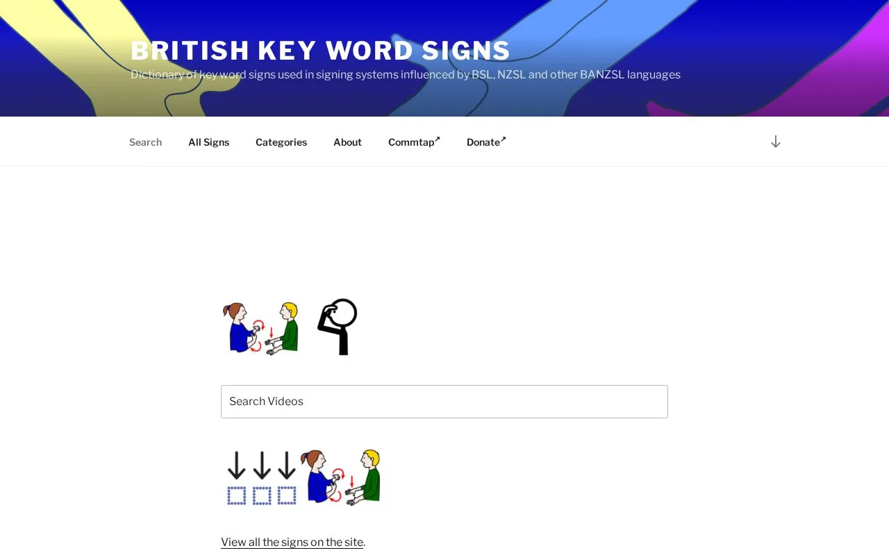 BKS homepage screenshot