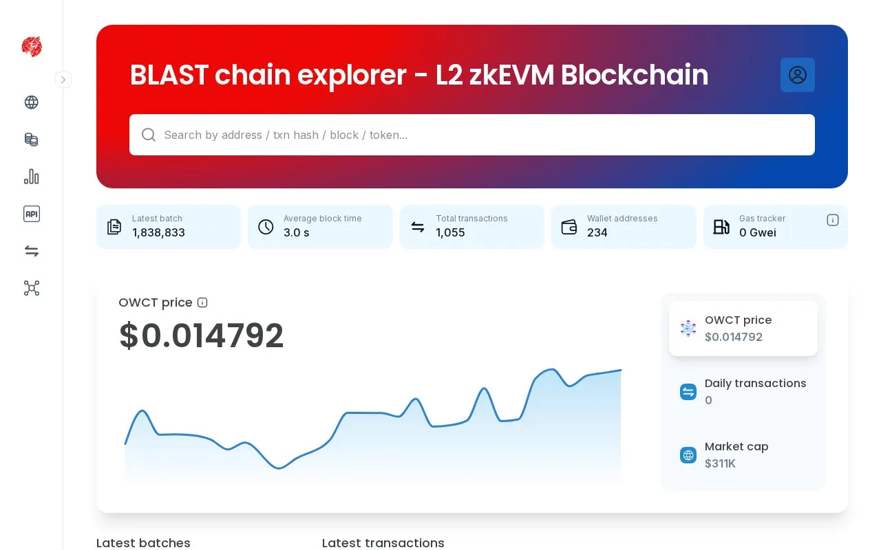 Blast Mainnet — Blast Mainnet homepage screenshot