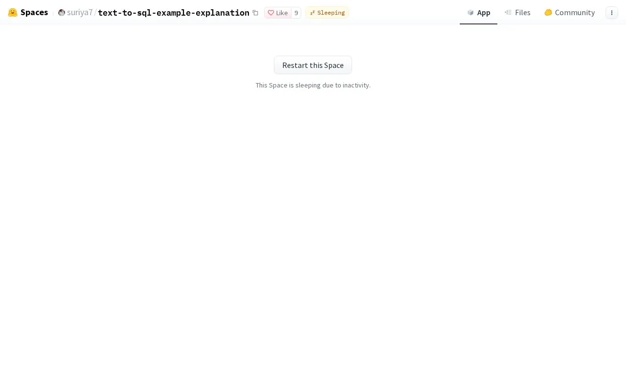 Text To Sql Example Explanation homepage screenshot