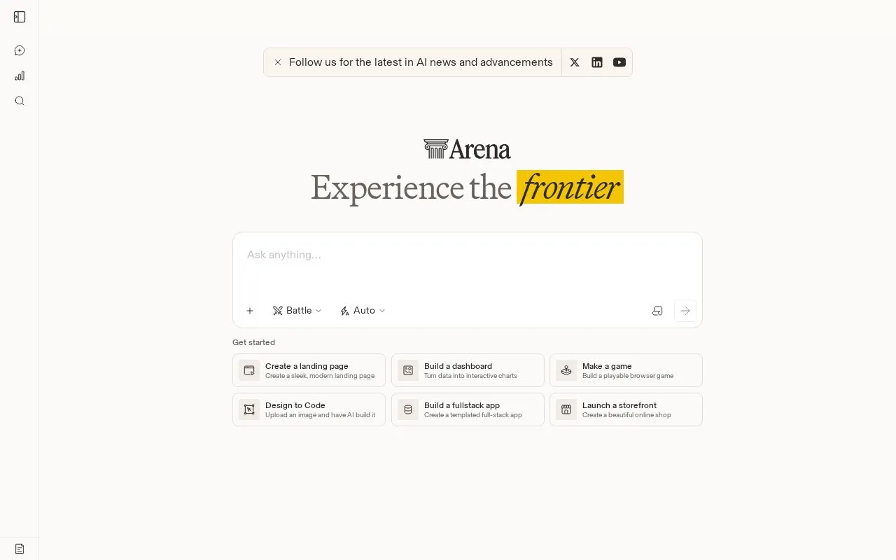 Canaryarena homepage screenshot