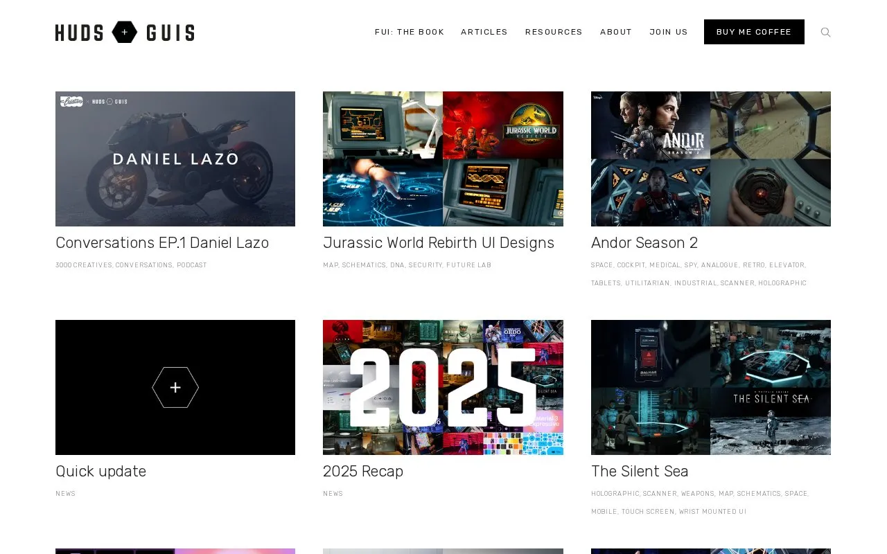 HUDSxGUIS homepage screenshot
