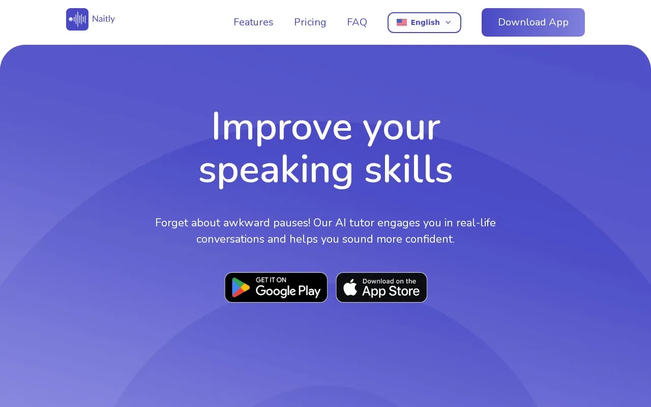 Naitly homepage screenshot