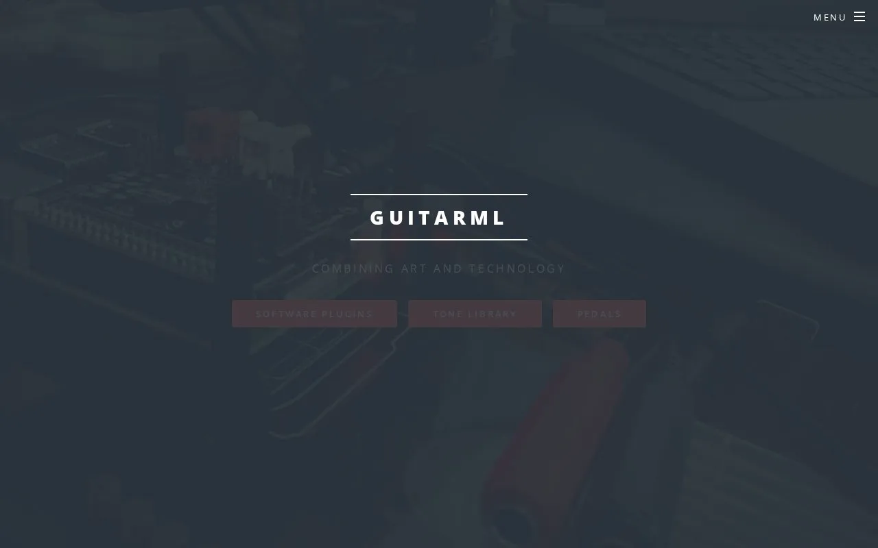GuitarML homepage screenshot