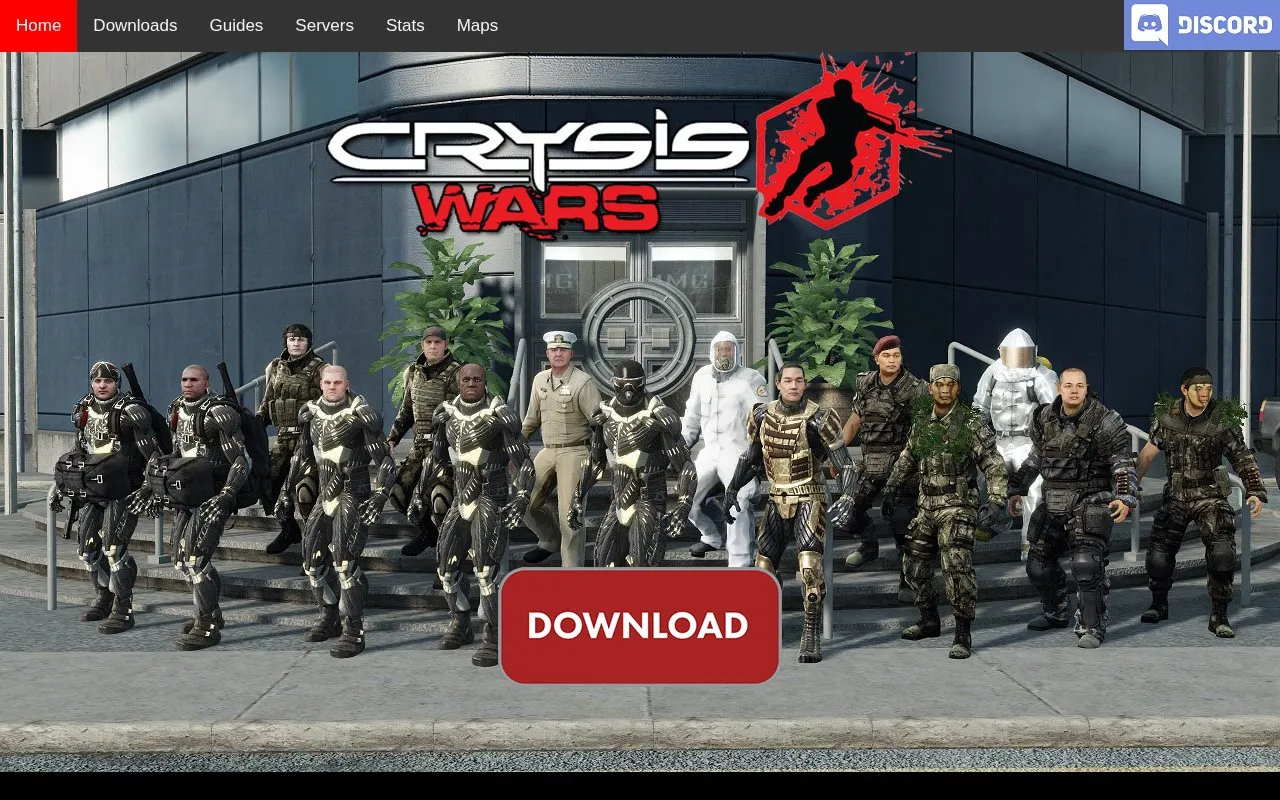 Crysis Wars MP homepage screenshot