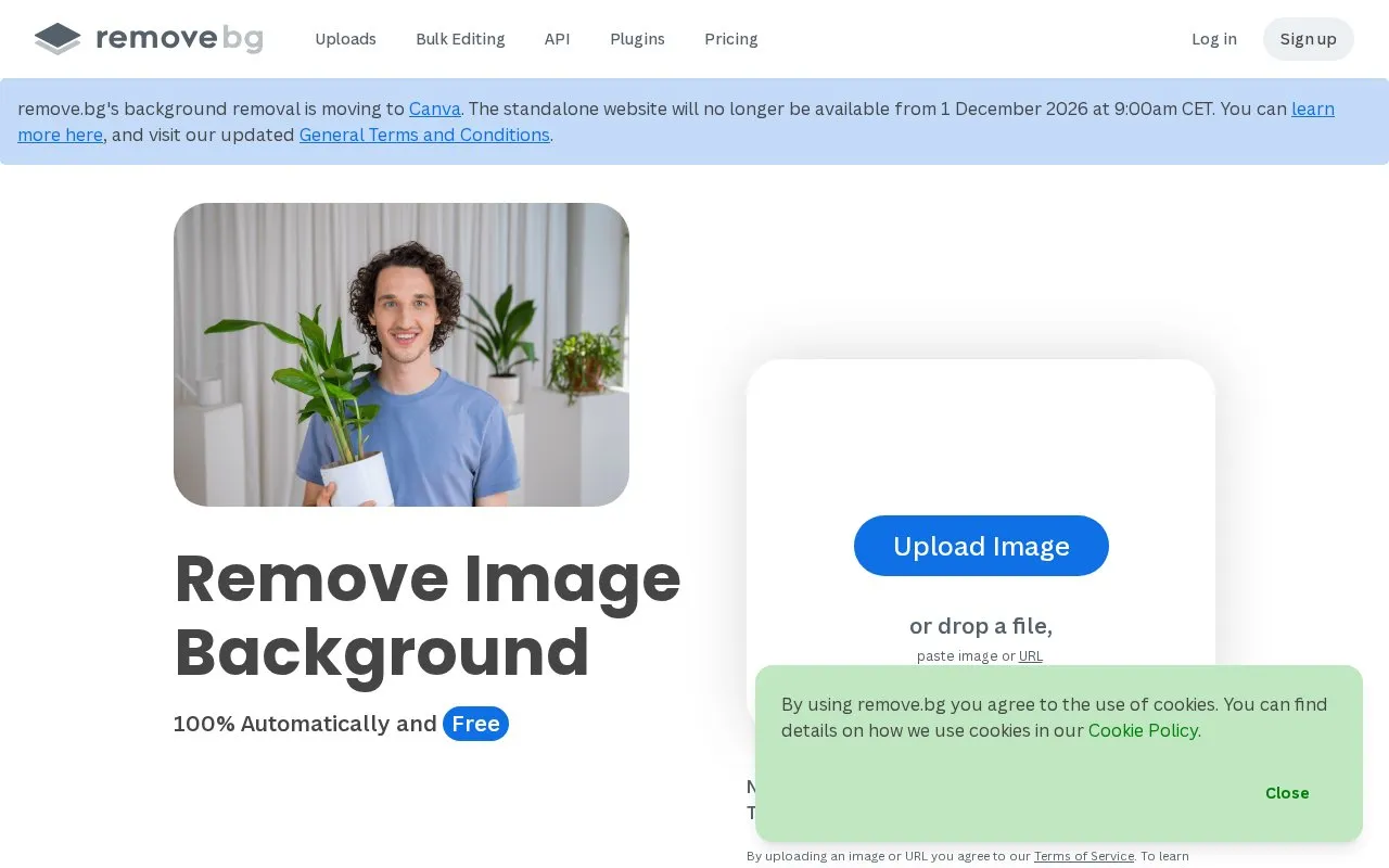 Remove homepage screenshot