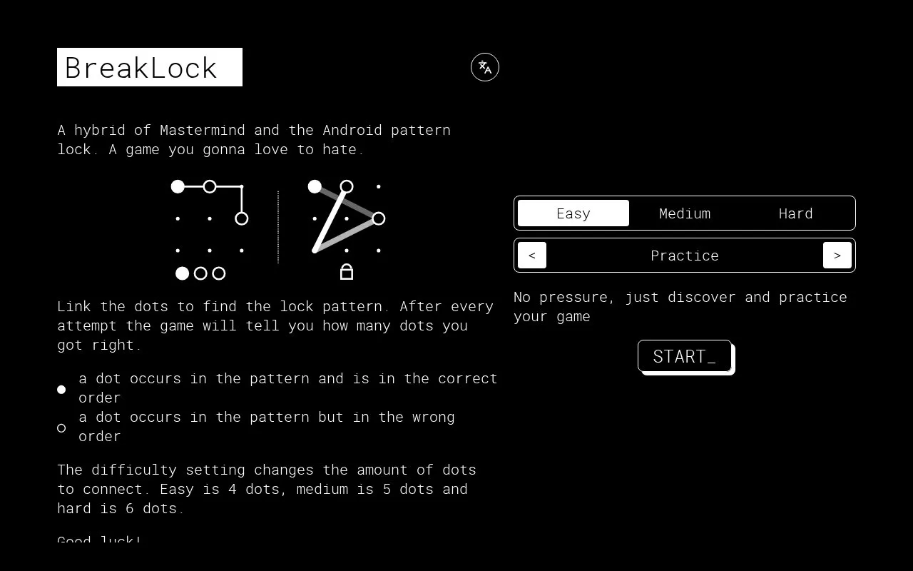 BreakLock homepage screenshot