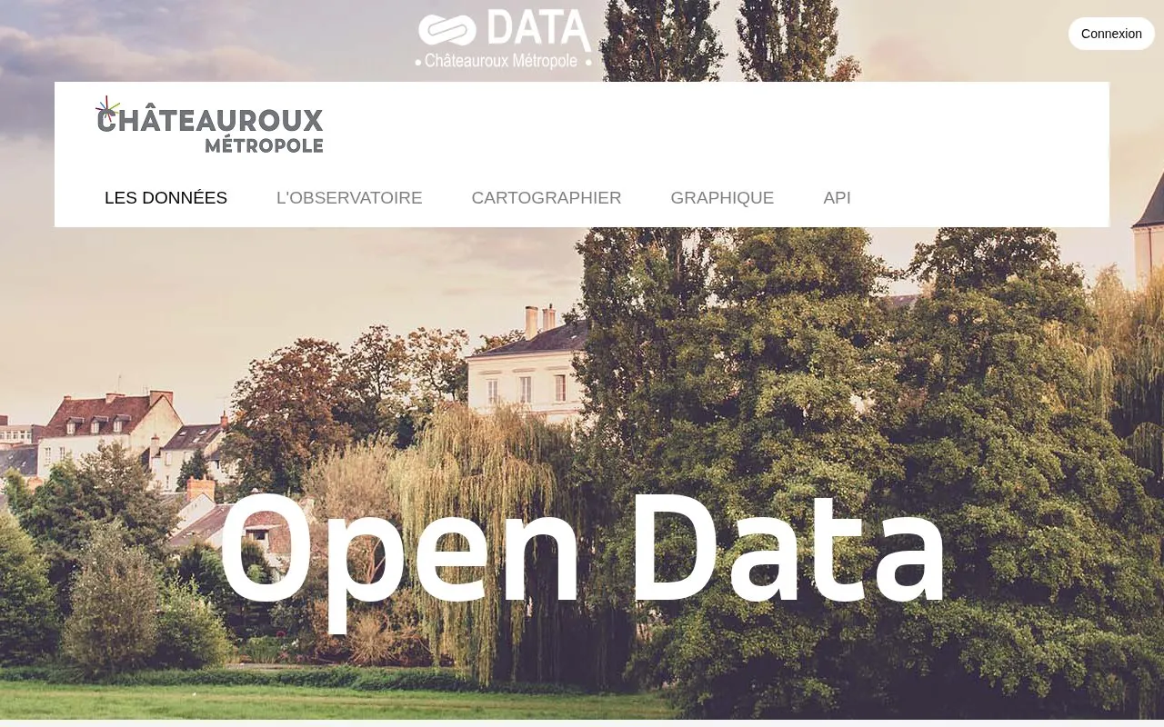 data.chateauroux-metropole.fr homepage screenshot