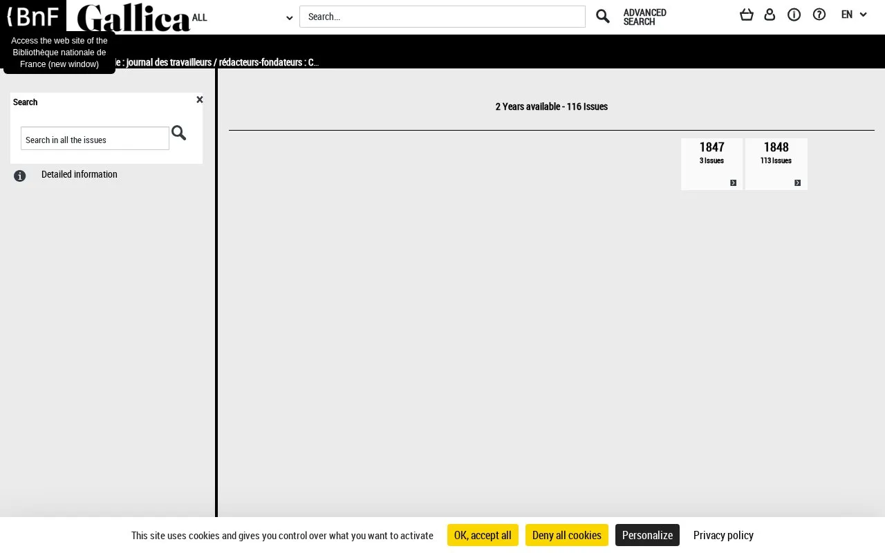 Le Représentant du peuple homepage screenshot