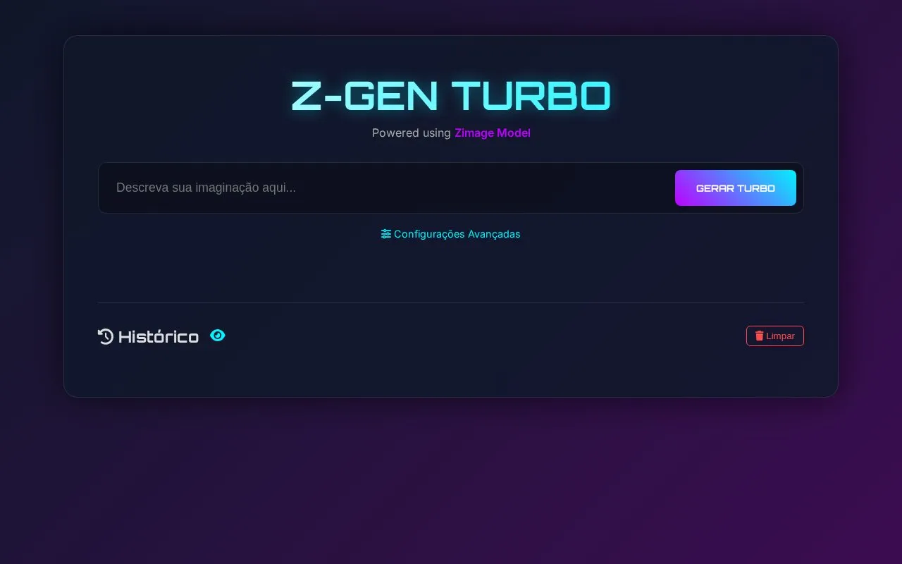 Z-GEN TURBO homepage screenshot